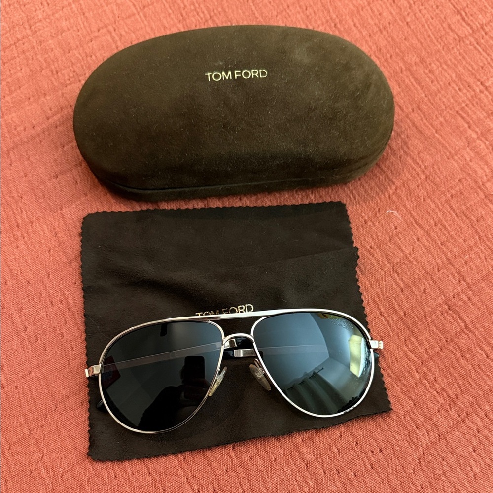 Tom Ford Black and Silver Sunglasses